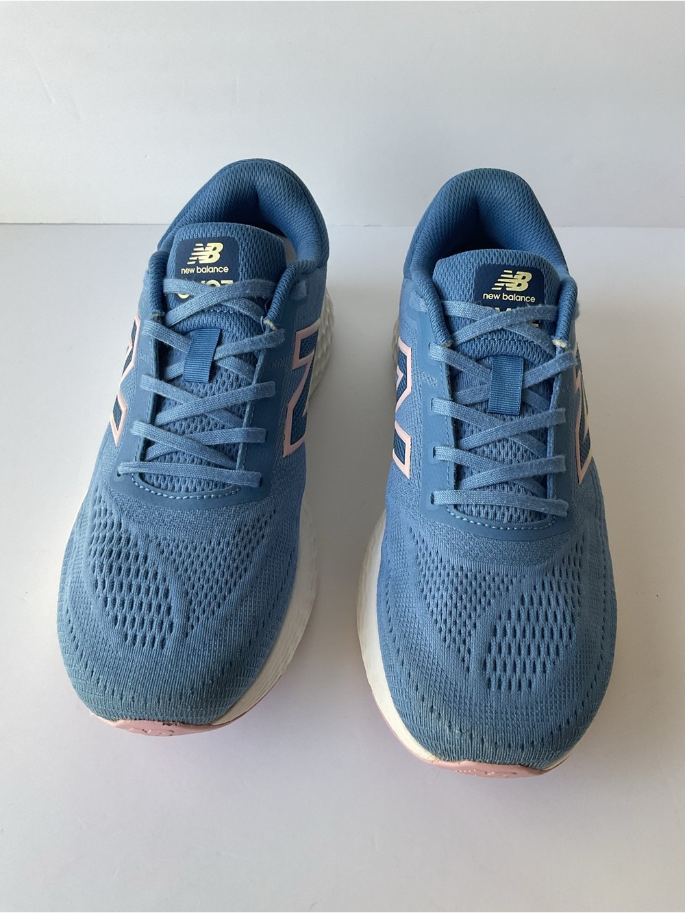New Balance Fresh Foam X EVOZ v4 Women’s 9.5 Blue Pink Running Shoes - Picture 5 of 11
